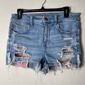 American Eagle Outfitters Hi-Rise Shortie Jean Shorts